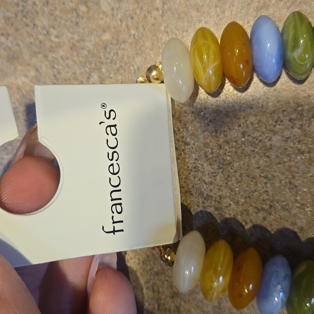 New Francesca's Multi-Color Beaded Necklace - Picture 2 of 5